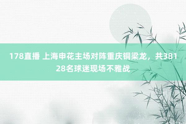 178直播 上海申花主场对阵重庆铜梁龙，共38128名球迷现场不雅战