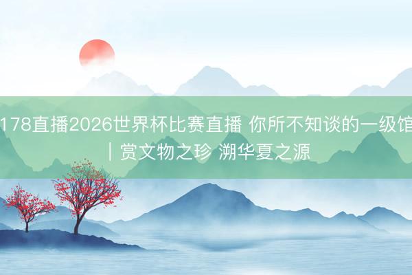 178直播2026世界杯比赛直播 你所不知谈的一级馆｜赏文物之珍 溯华夏之源